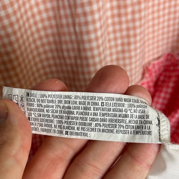 English Factory Pink Gingham Sleeveless Women Midi Dress Size XS - Picture 8 of 14